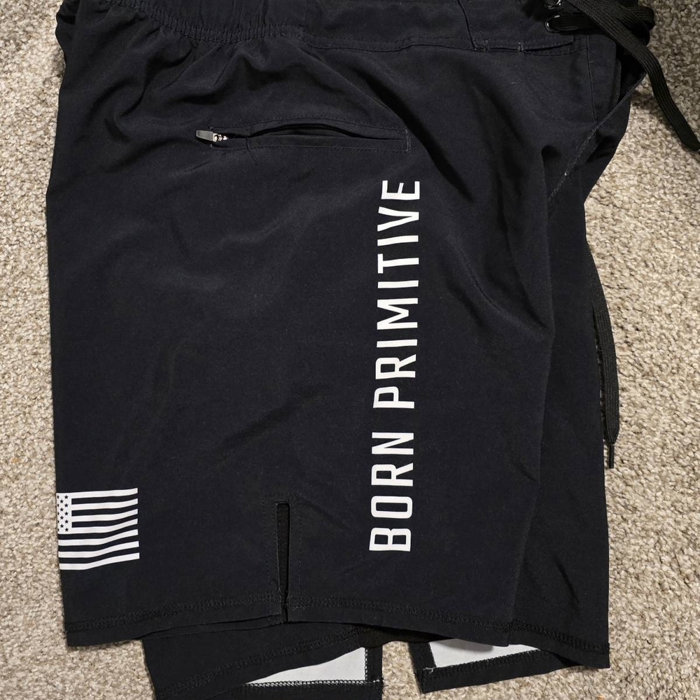 Born Primitive Men's Black Shorts - Picture 4 of 5